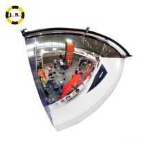 90 degress anti-theft quarter dome mirror used for shop